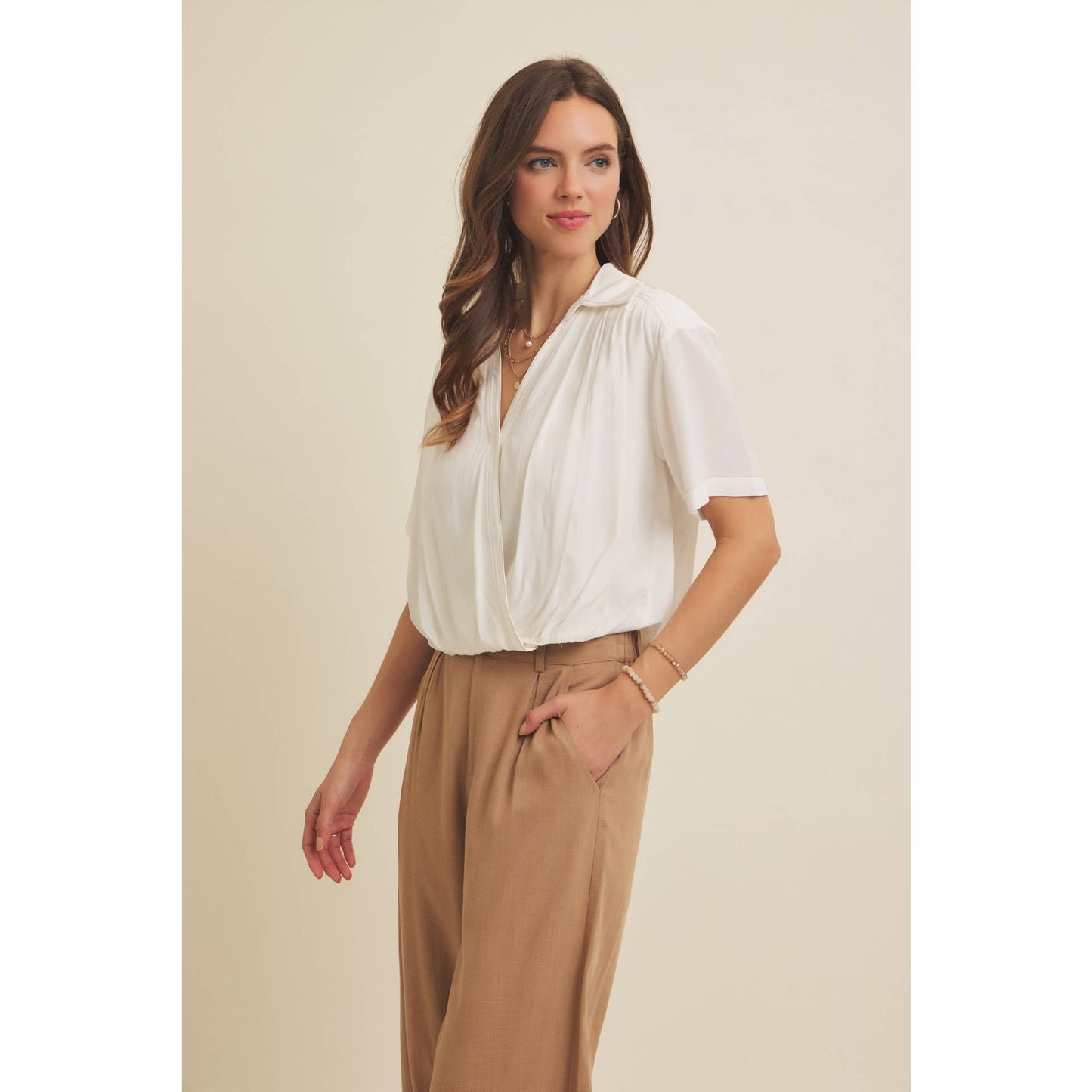 Bubble Hem Blouse