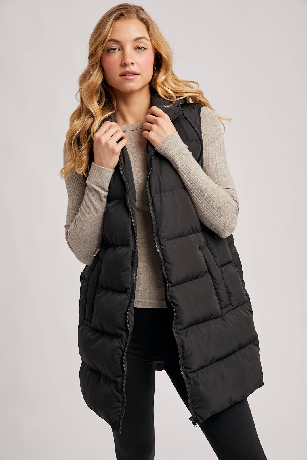 Longline Puffer Vest
