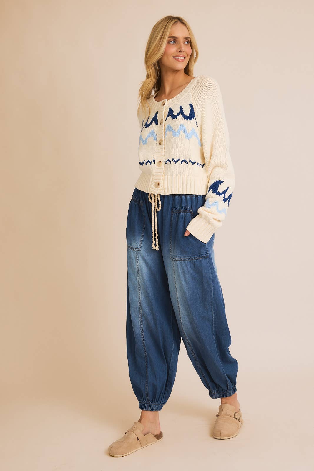 Round Neck Long Sleeve Sweater