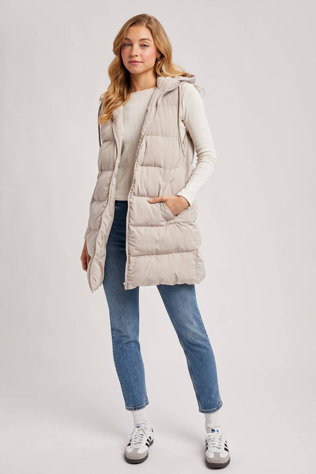 Longline Puffer Vest
