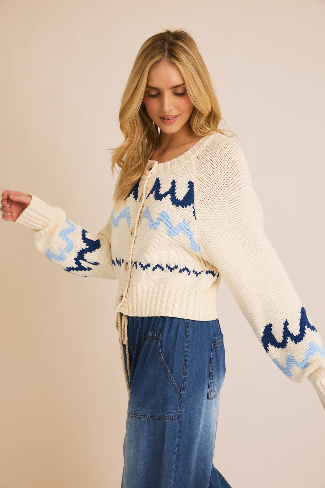 Round Neck Long Sleeve Sweater
