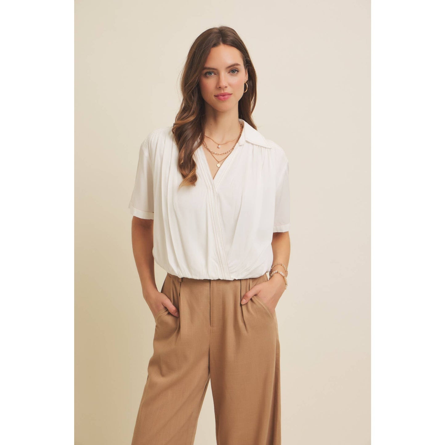 Bubble Hem Blouse