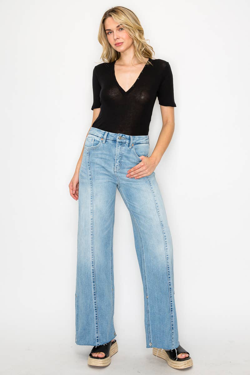 Front Hem Baggy Jean