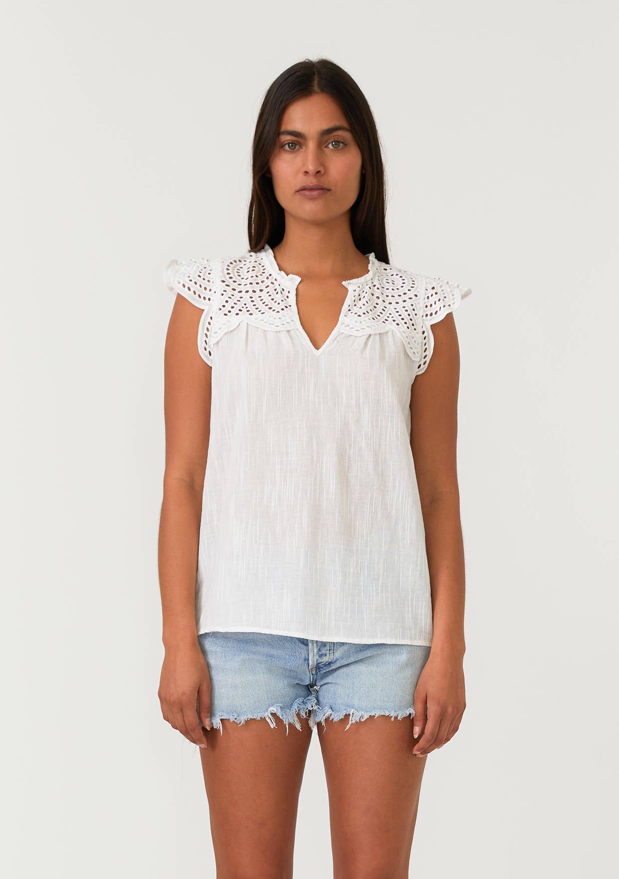 Clara Eyelet Tank