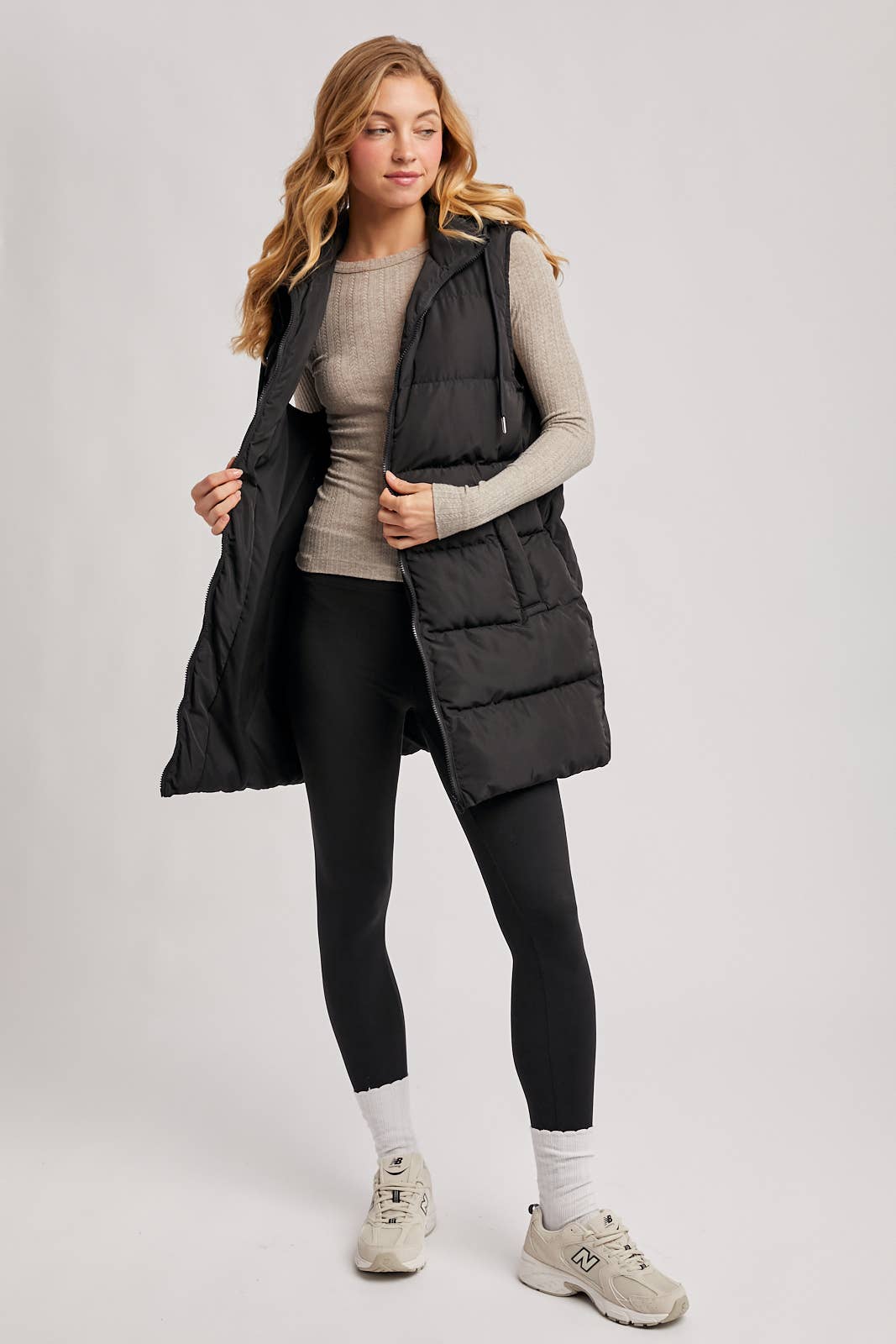 Longline Puffer Vest