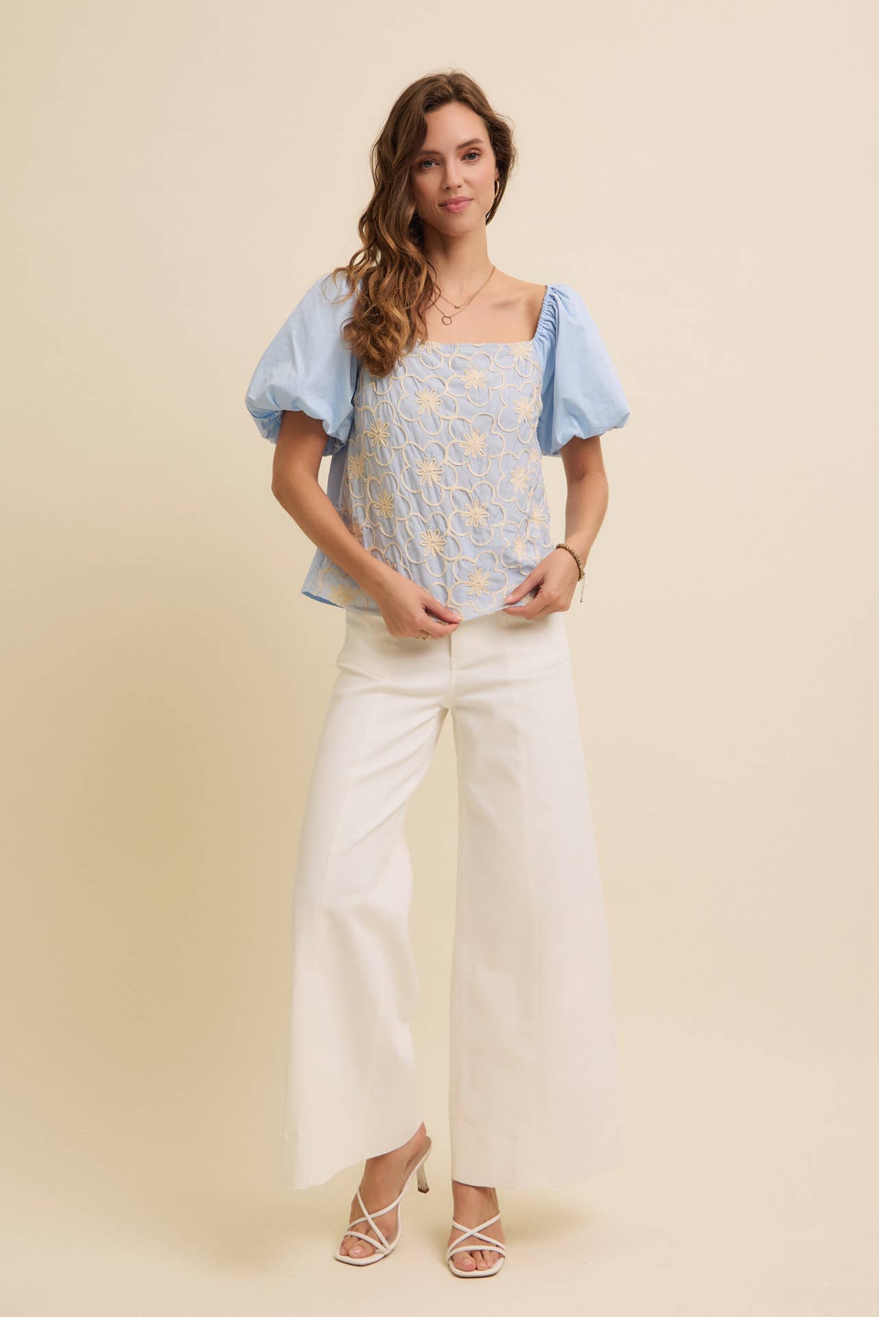 Wide Leg Twill Pants