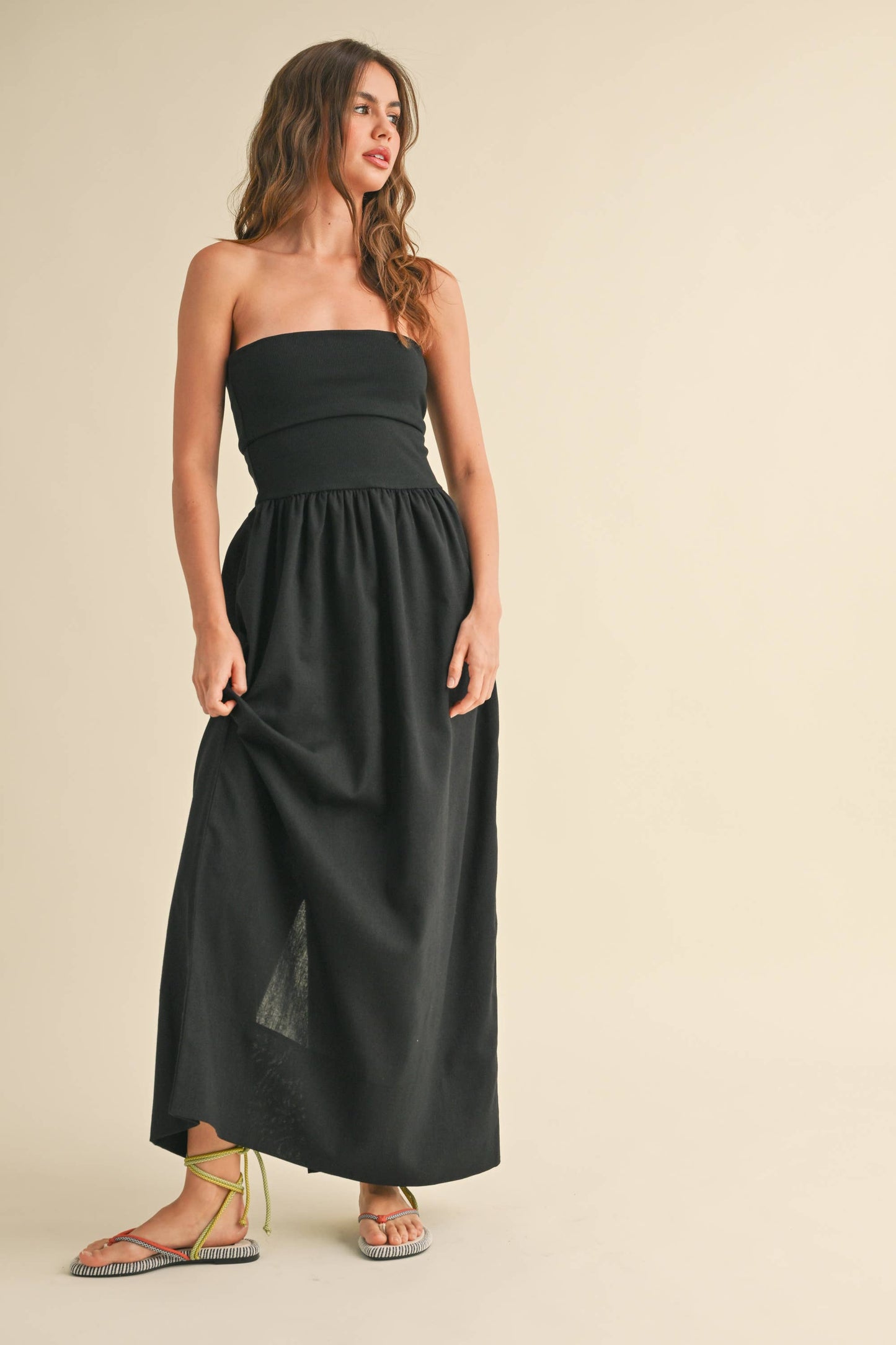Linen Ribbed Dress