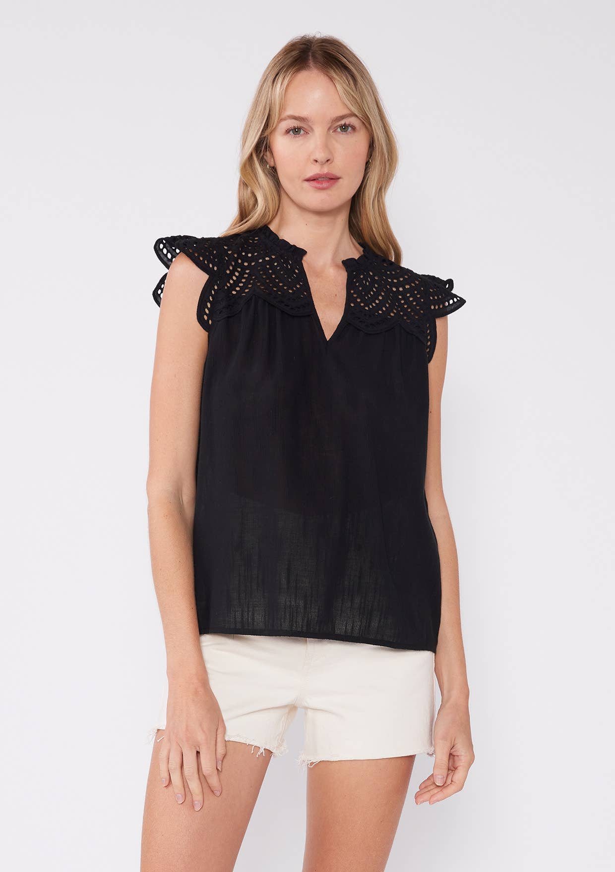 Clara Eyelet Tank