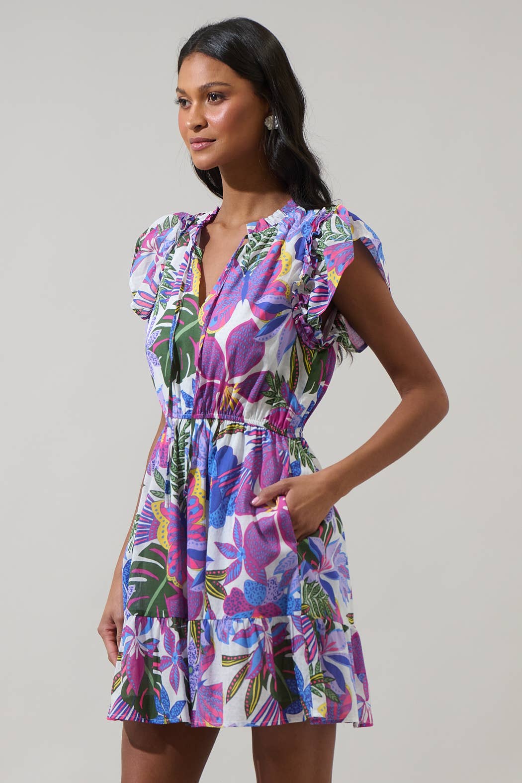 Evren Tropics Sardy Mini Dress