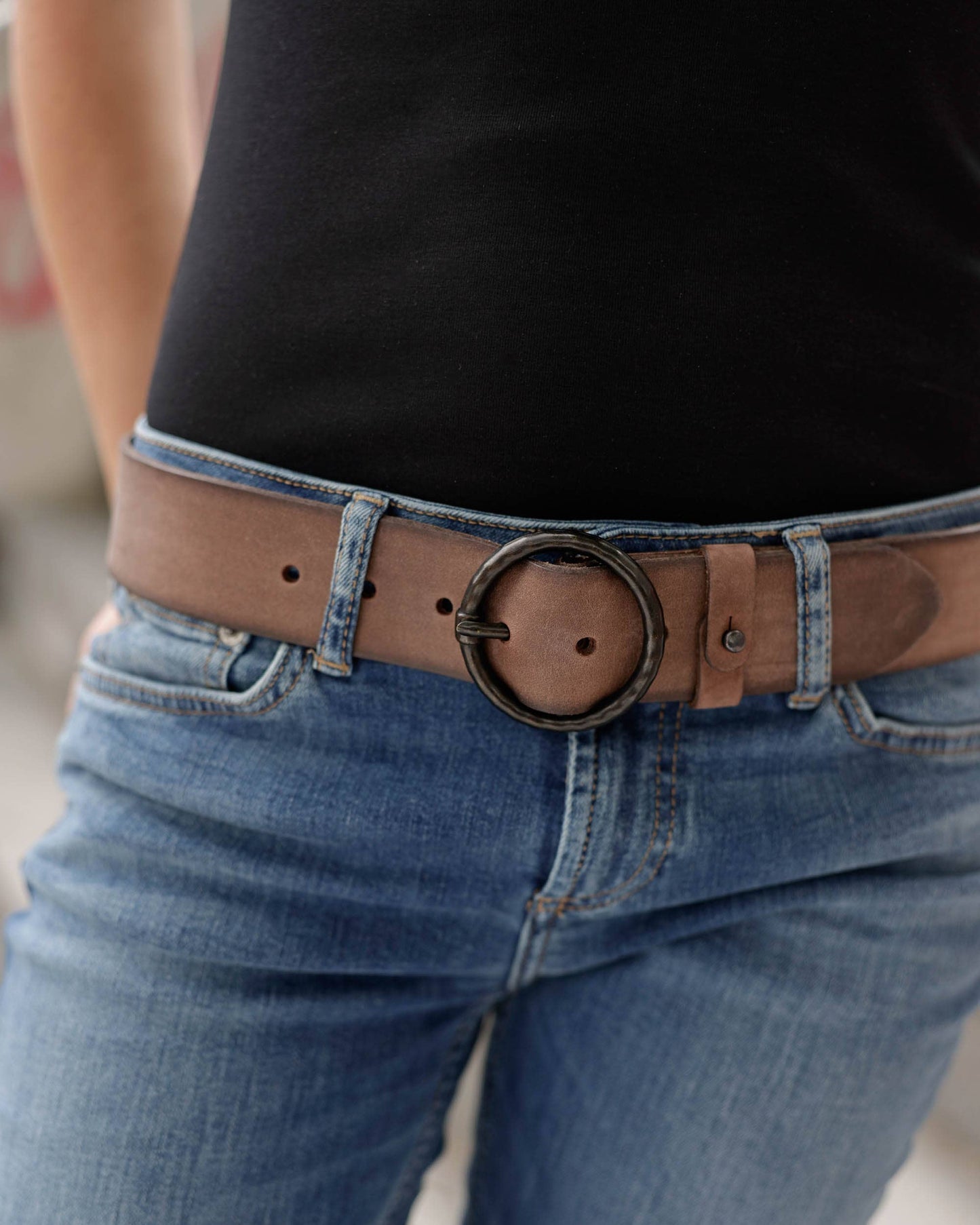 Pip | Vintage Full-Grain Leather Belt for Women