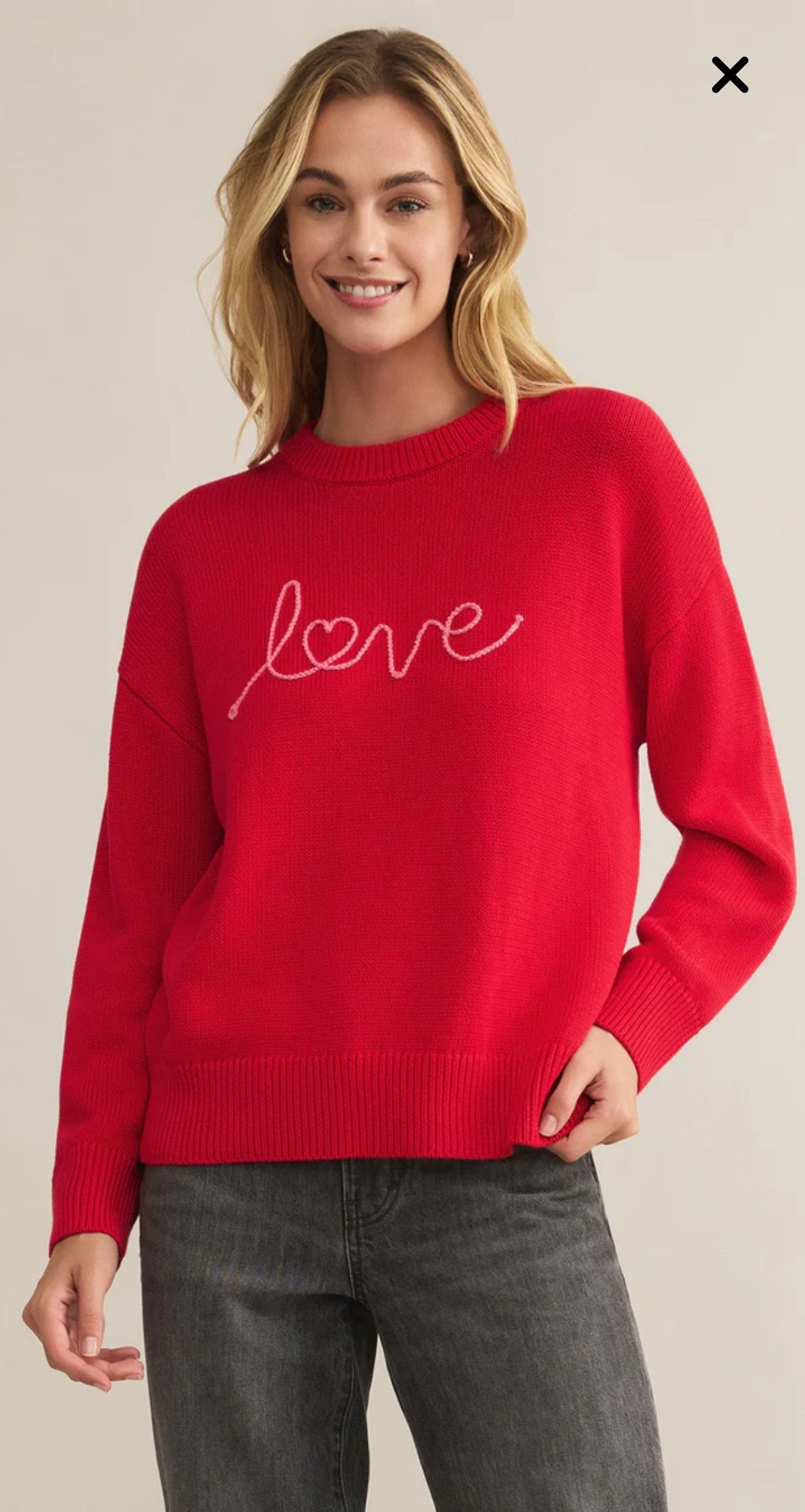 Love Notes Boyfriend Sweater by Z Supply