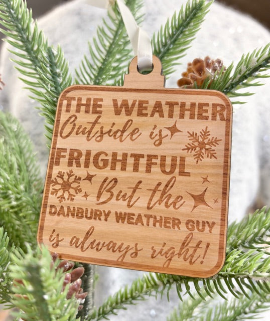 104 Danbury Weather man Ornament