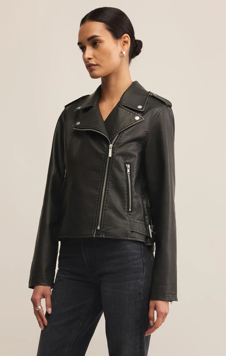Alchemy Moto Faux Leather Jacket by Z Supply