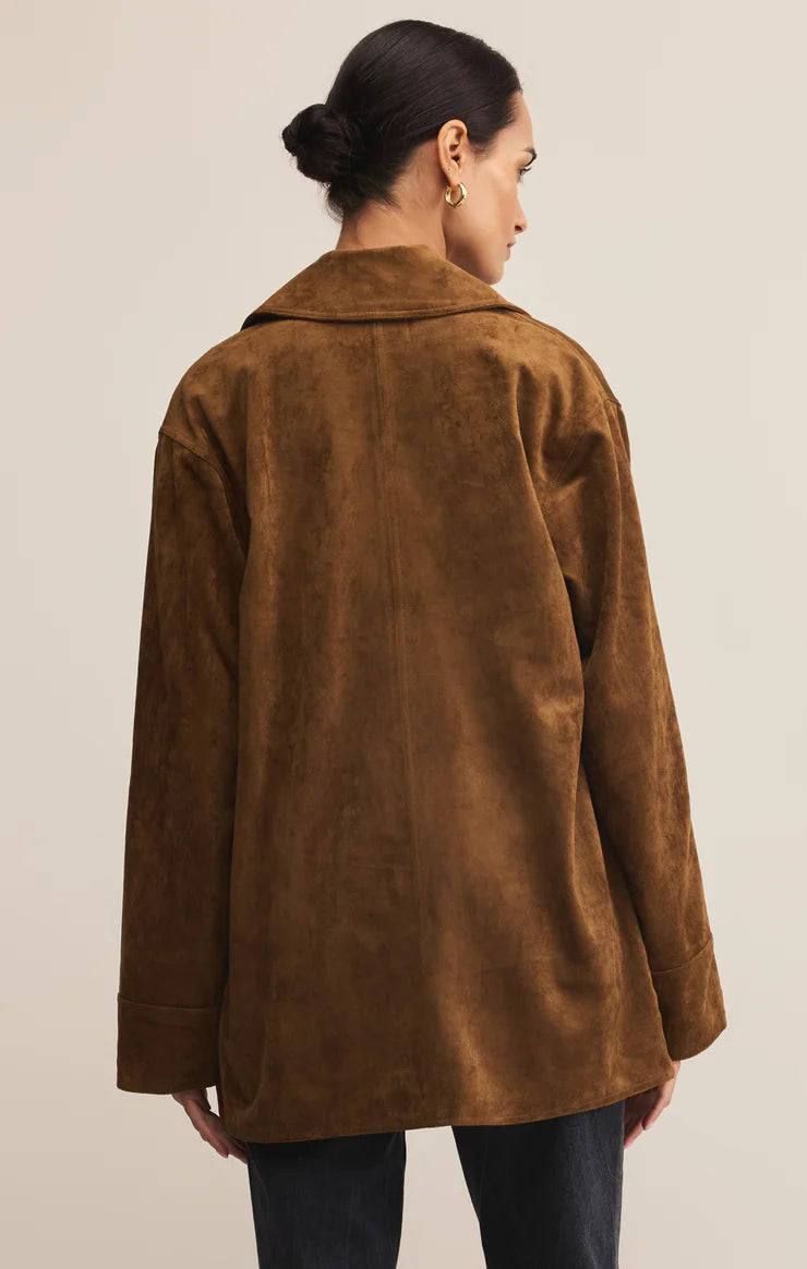 Decker Suede Chore Jacket by ZSupply