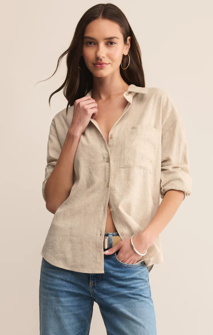 Alfie Linen Button Up by Z Supply
