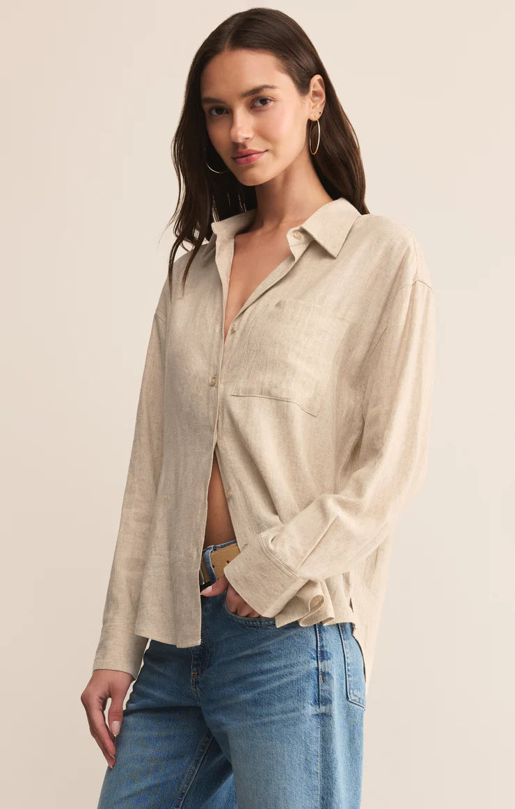 Alfie Linen Button Up by Z Supply