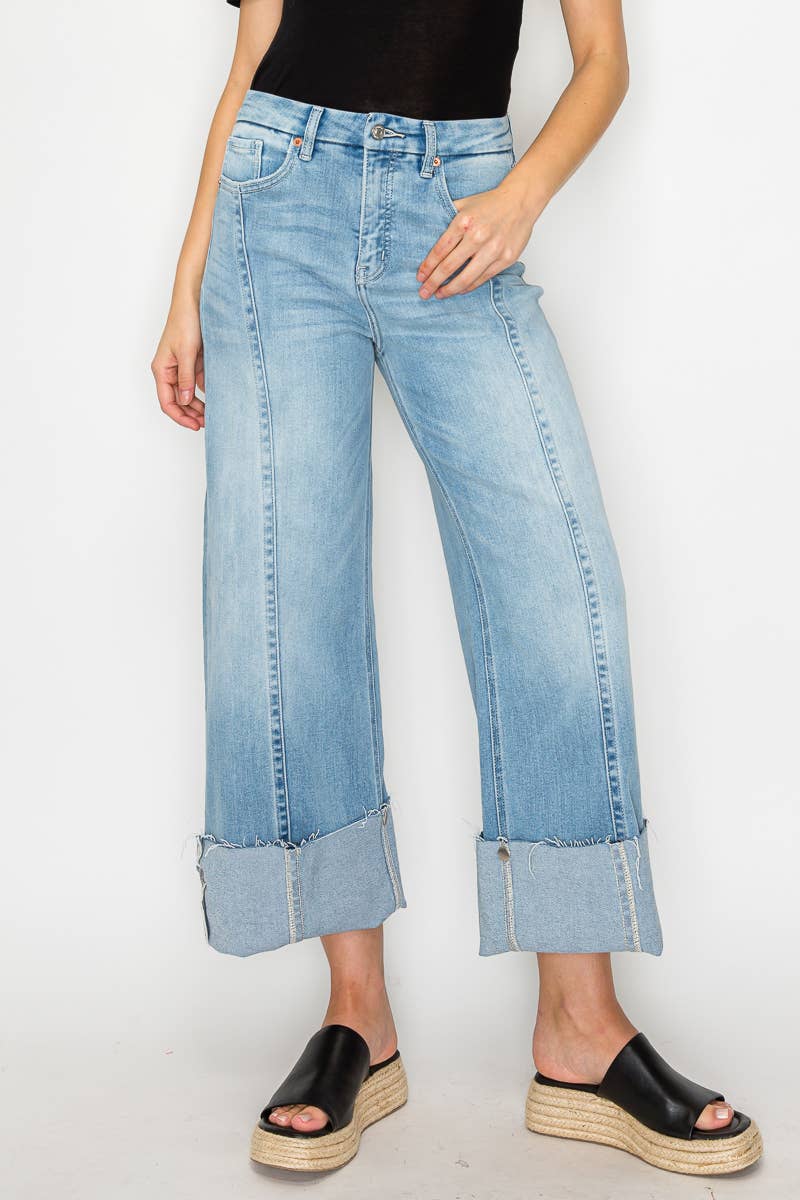 Front Hem Baggy Jean