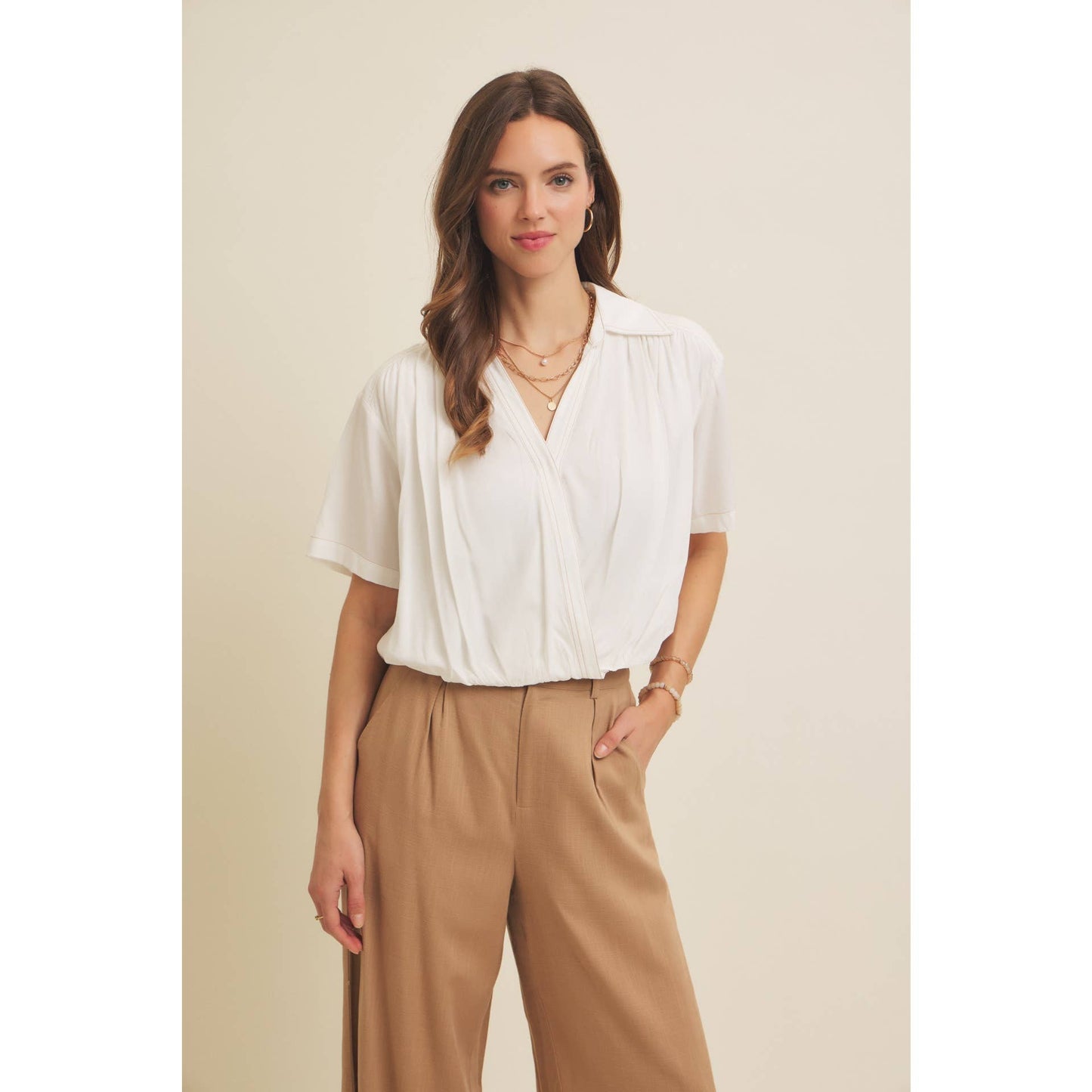 Bubble Hem Blouse