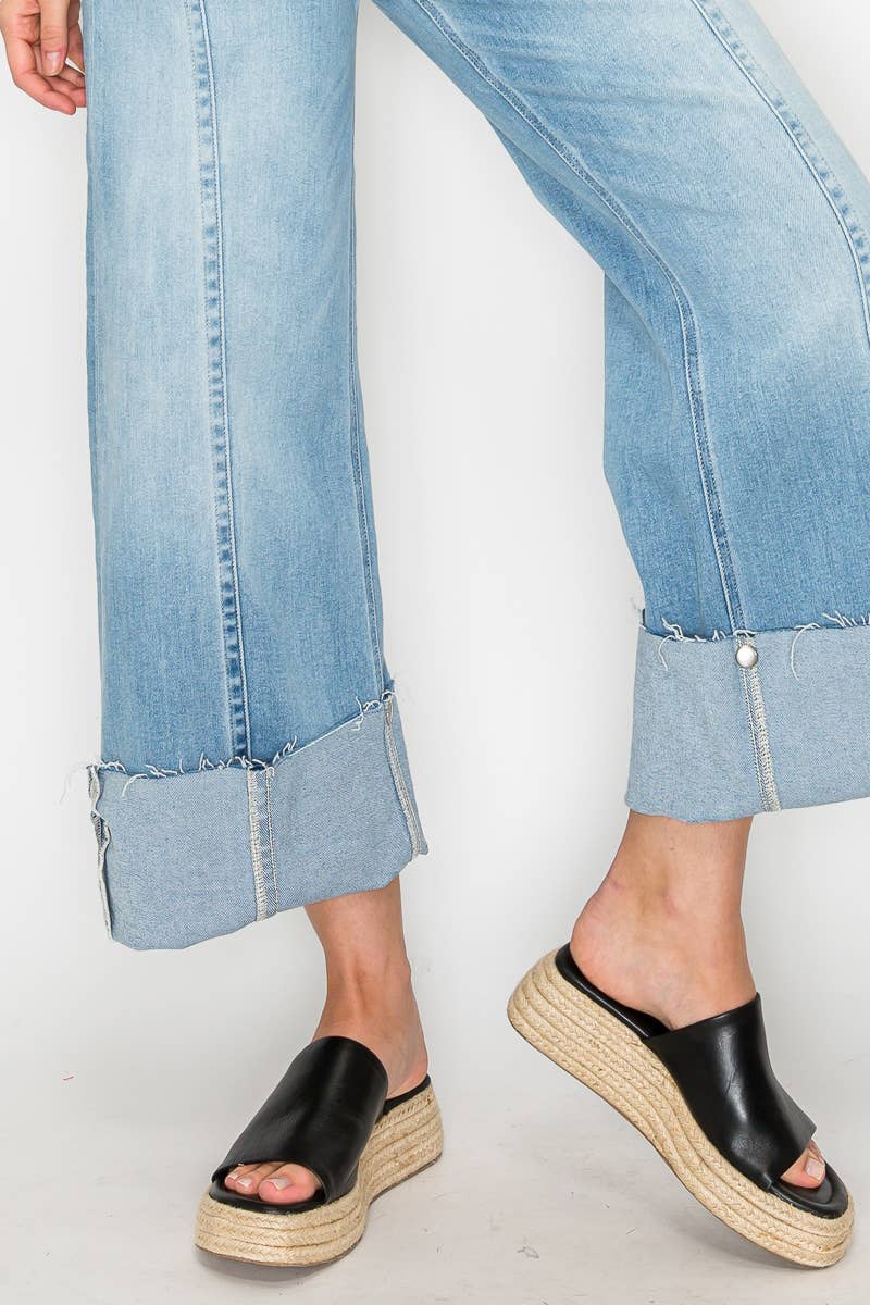 Front Hem Baggy Jean