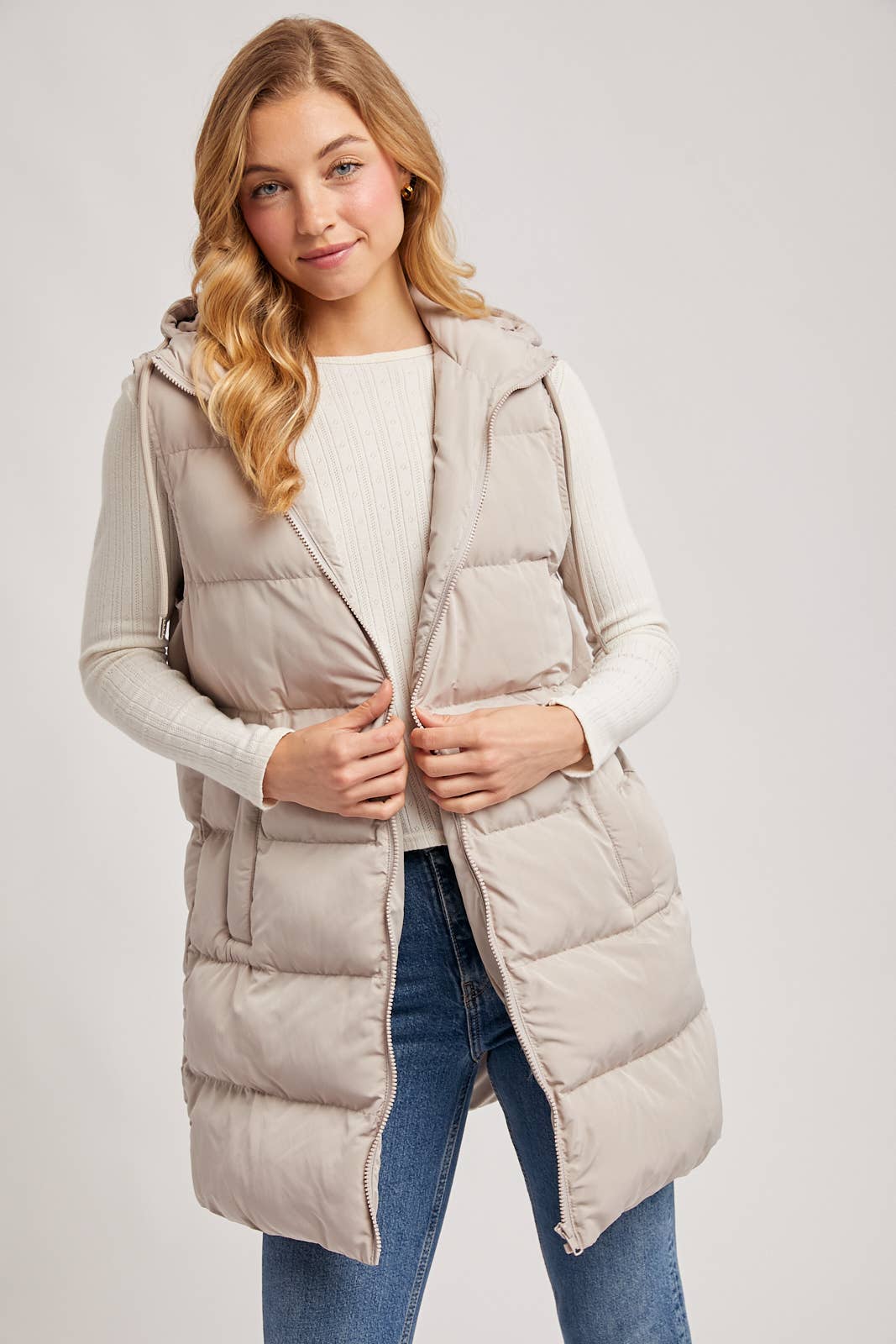 Longline Puffer Vest