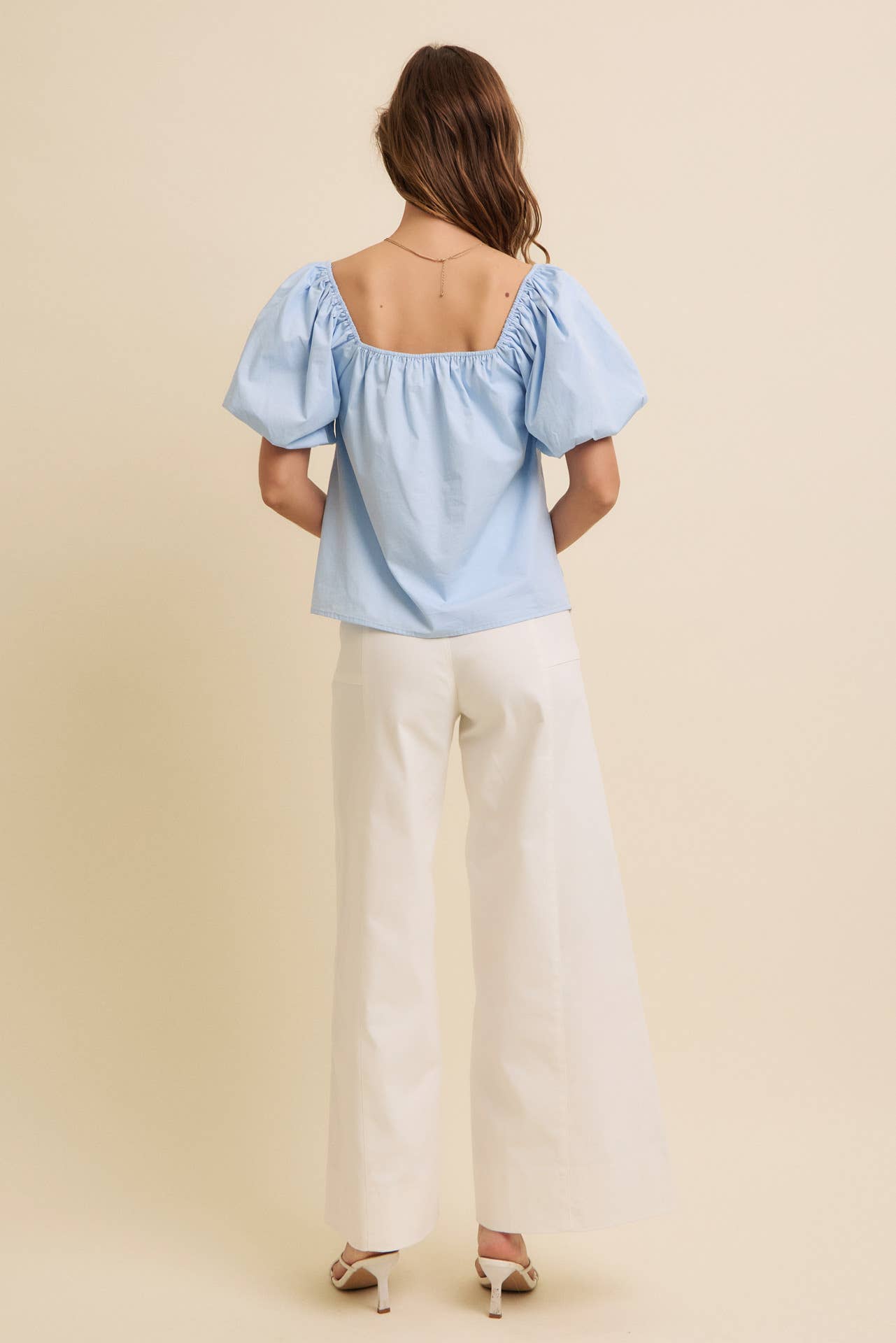 Wide Leg Twill Pants
