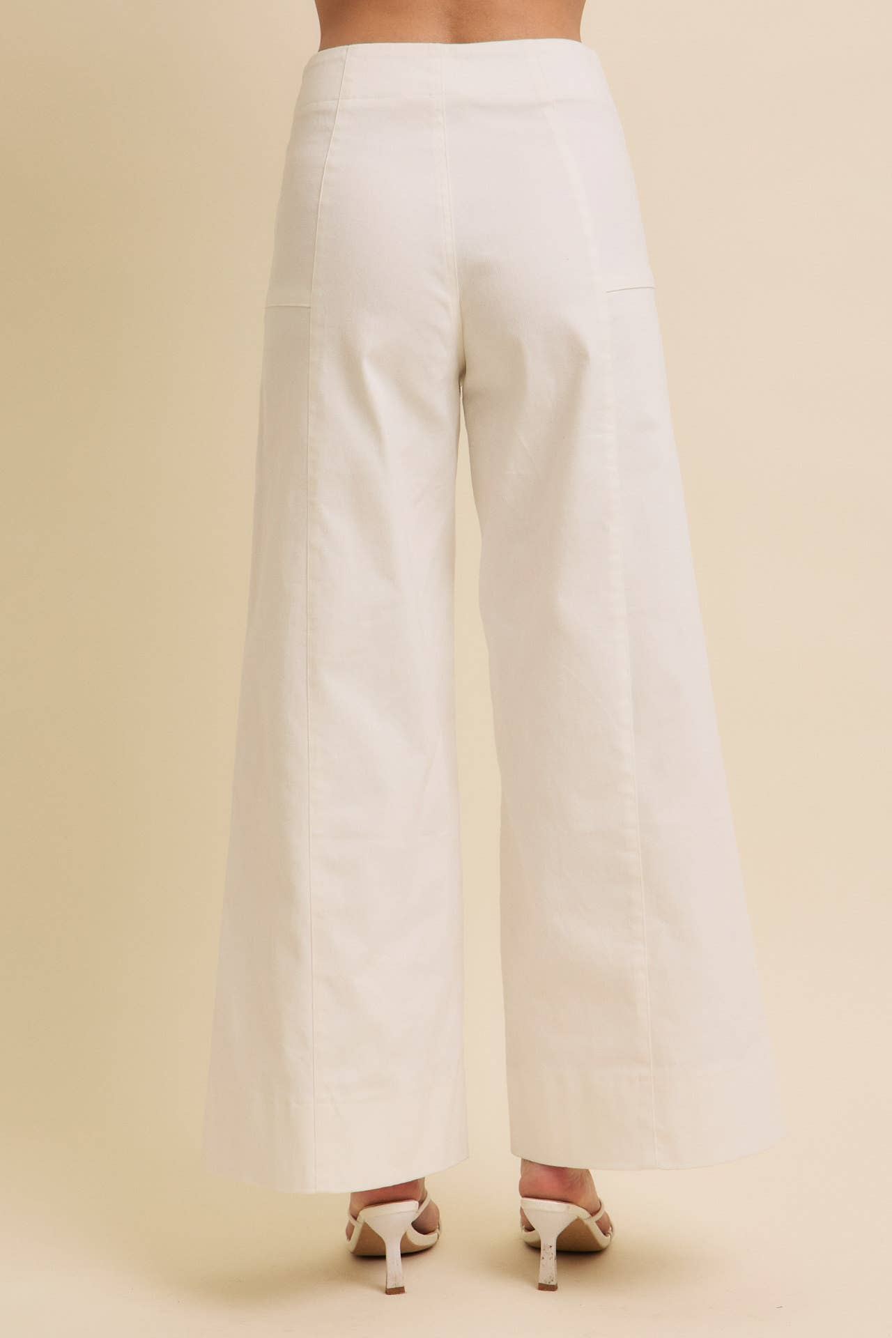 Wide Leg Twill Pants