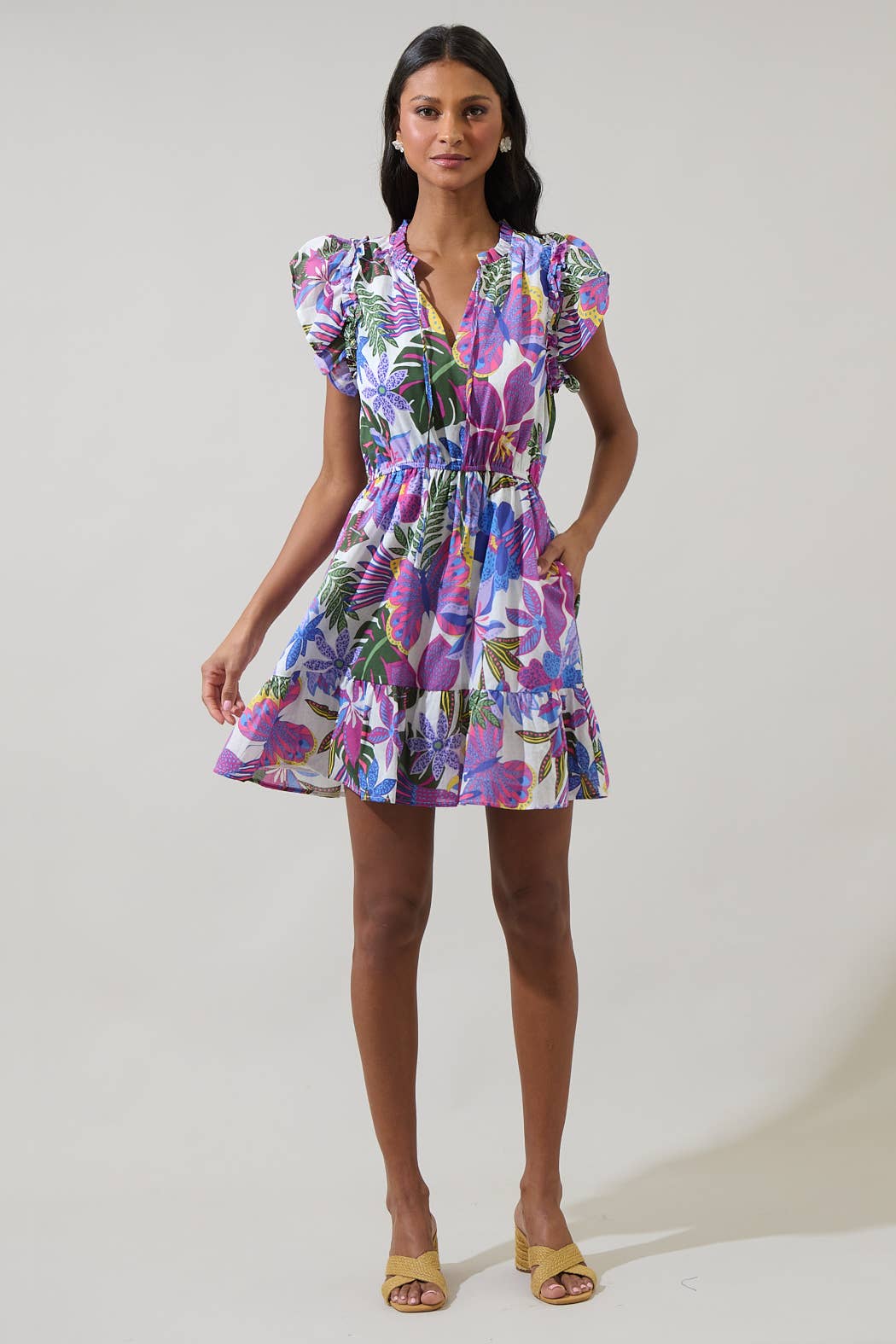 Evren Tropics Sardy Mini Dress