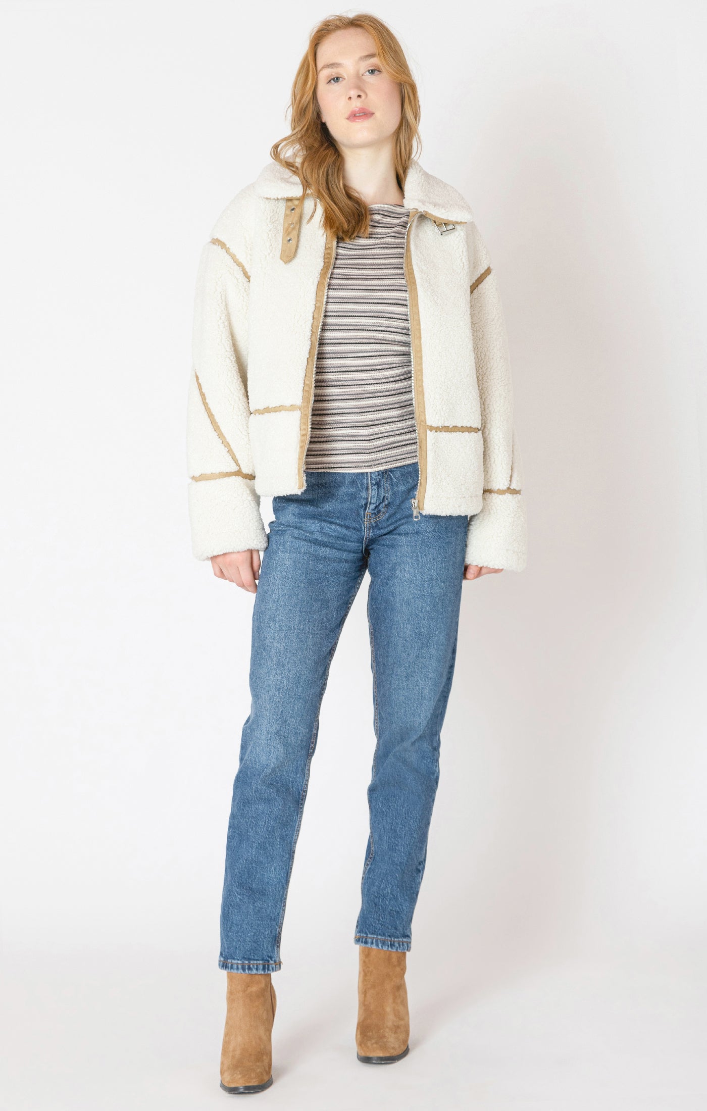 Dex Clothing Contrast Detail Jacket