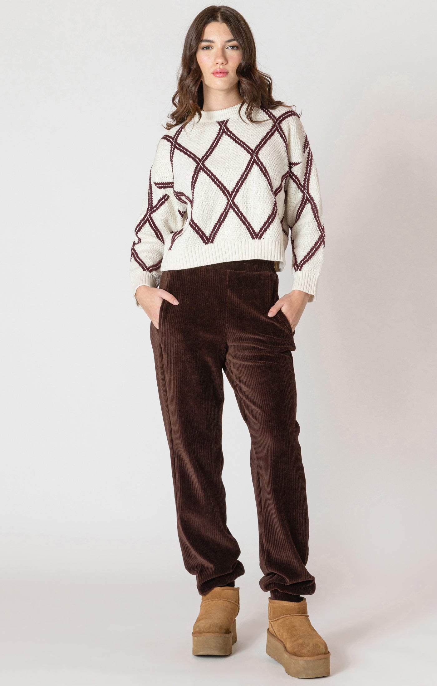 Dex Clothing Diamond Check Sweater