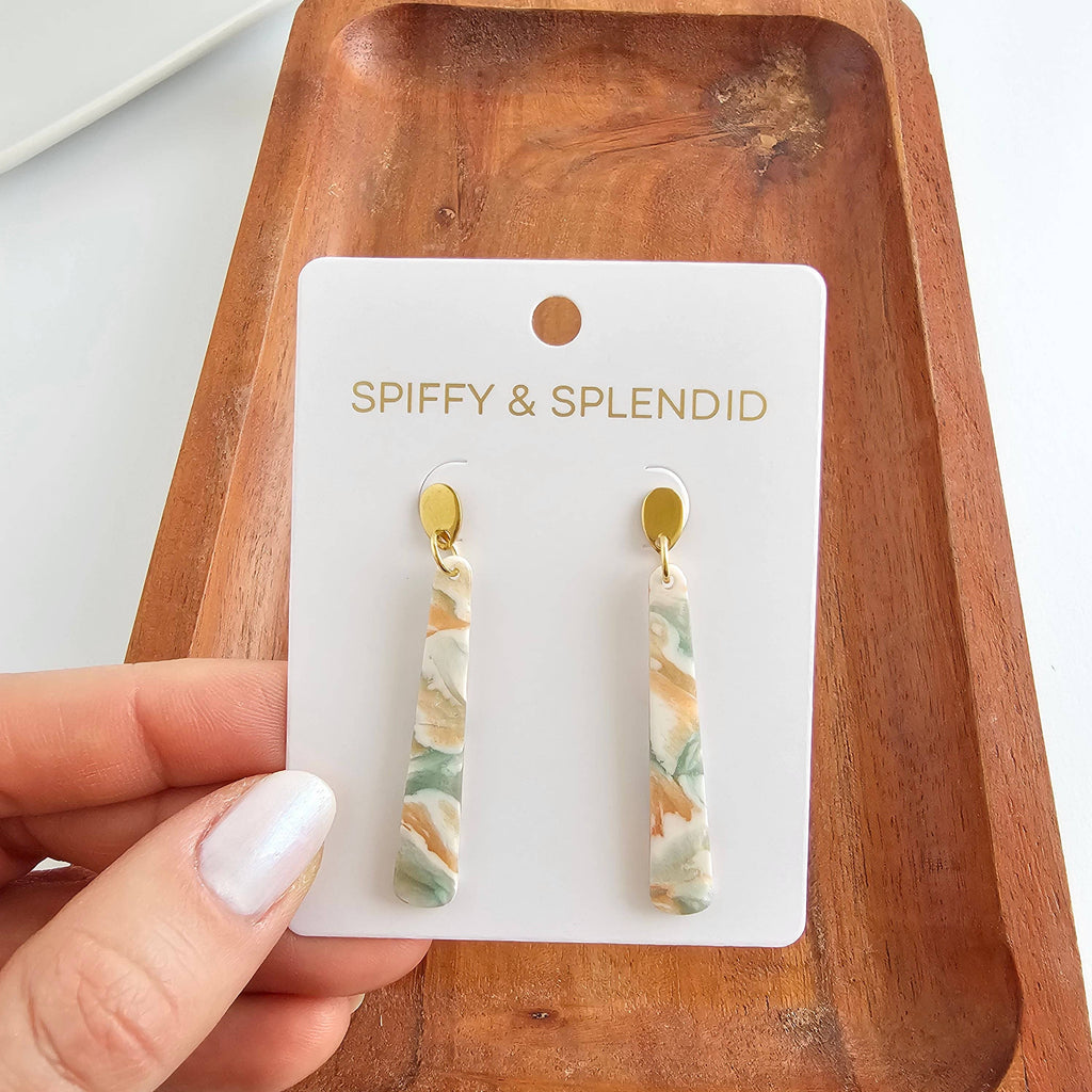 Blair Earrings - Creamsicle Mint // Spring Jewelry