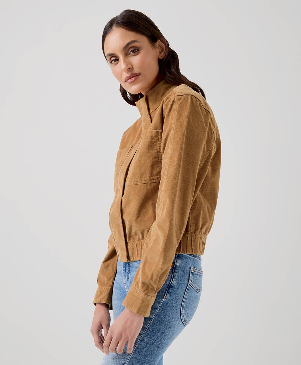 Women's Modern Corduroy Bomber Jacket