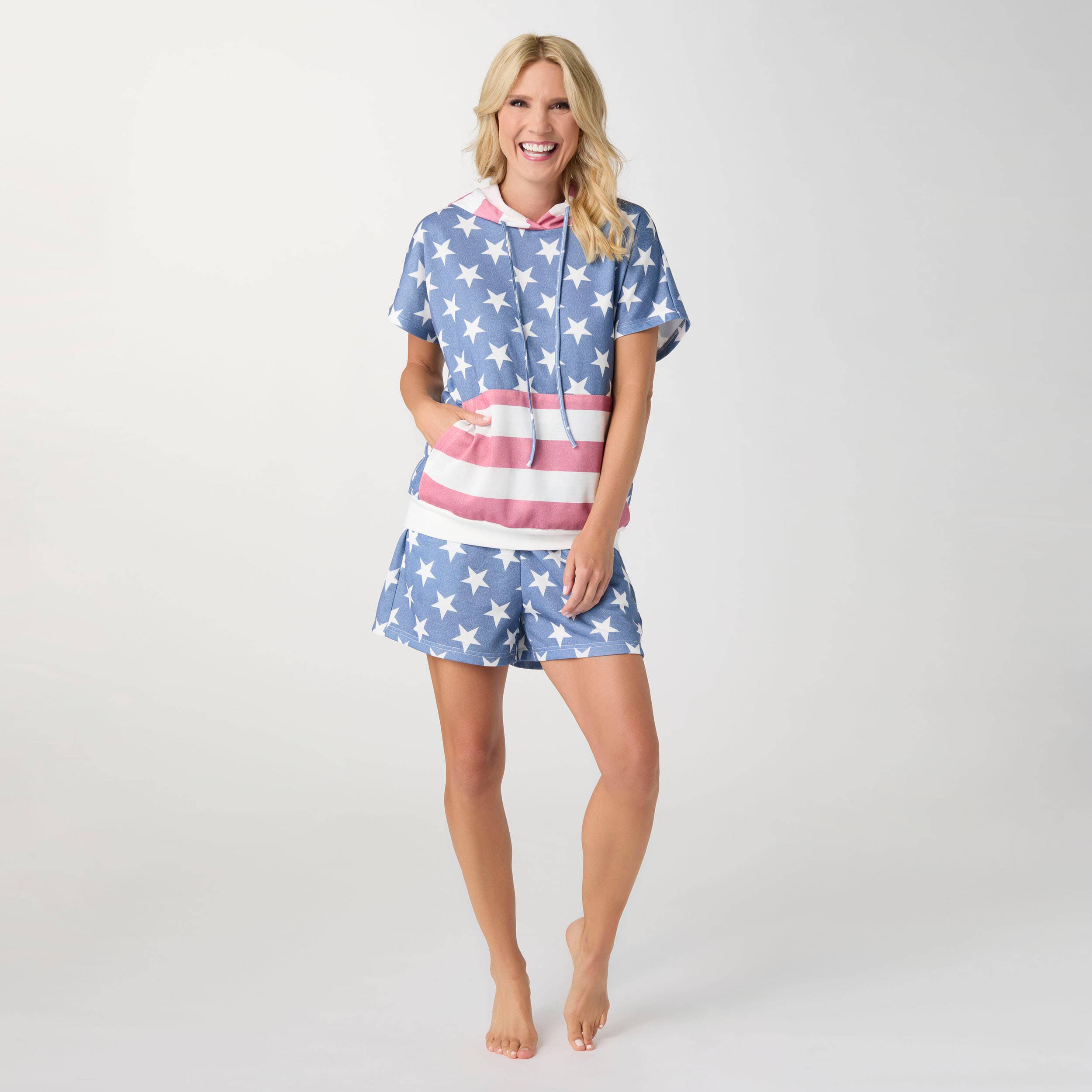 Independence Day Short Sleeve Hoodie