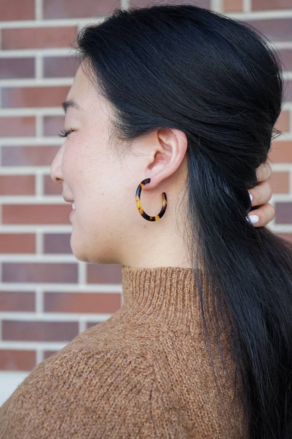 Camy Hoops - Tortoise // Jewelry, Earrings, Fall