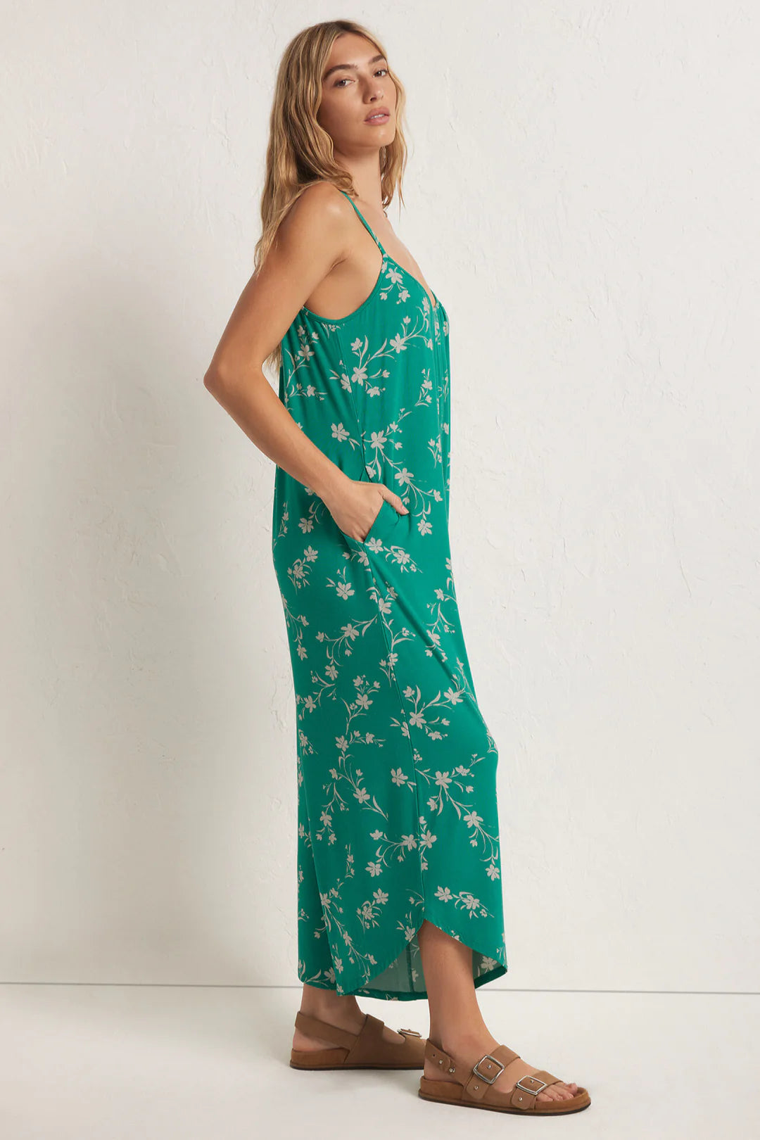 Flared Floral Jumpsuit