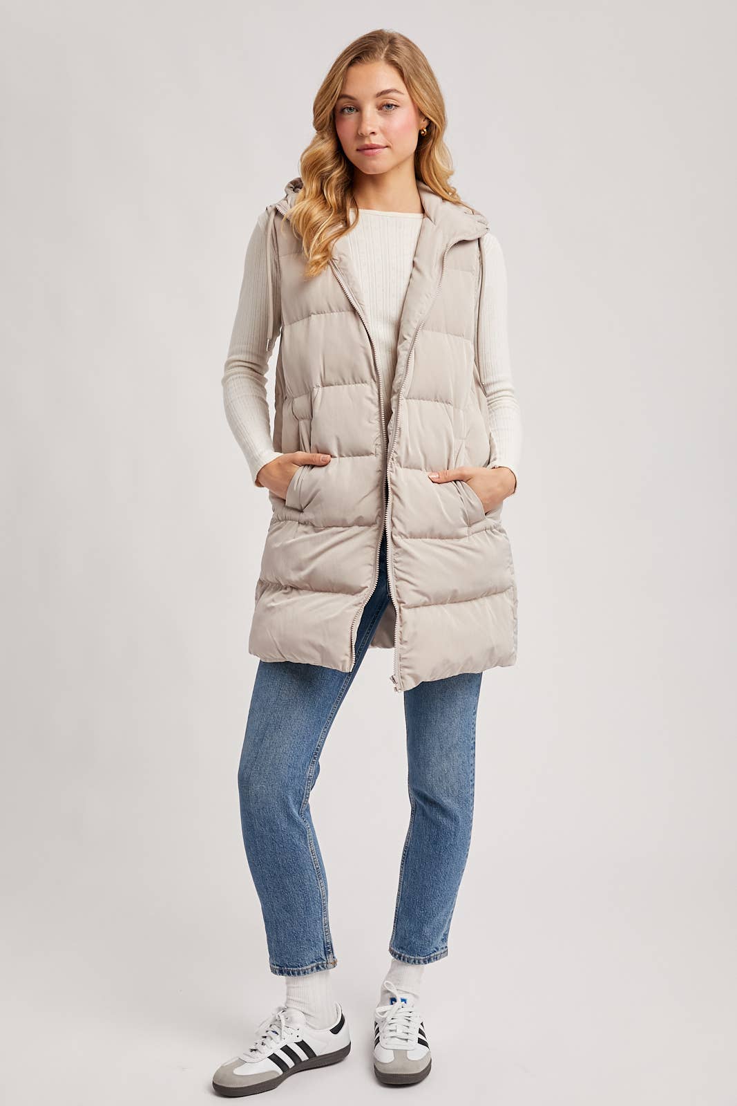 Longline Puffer Vest