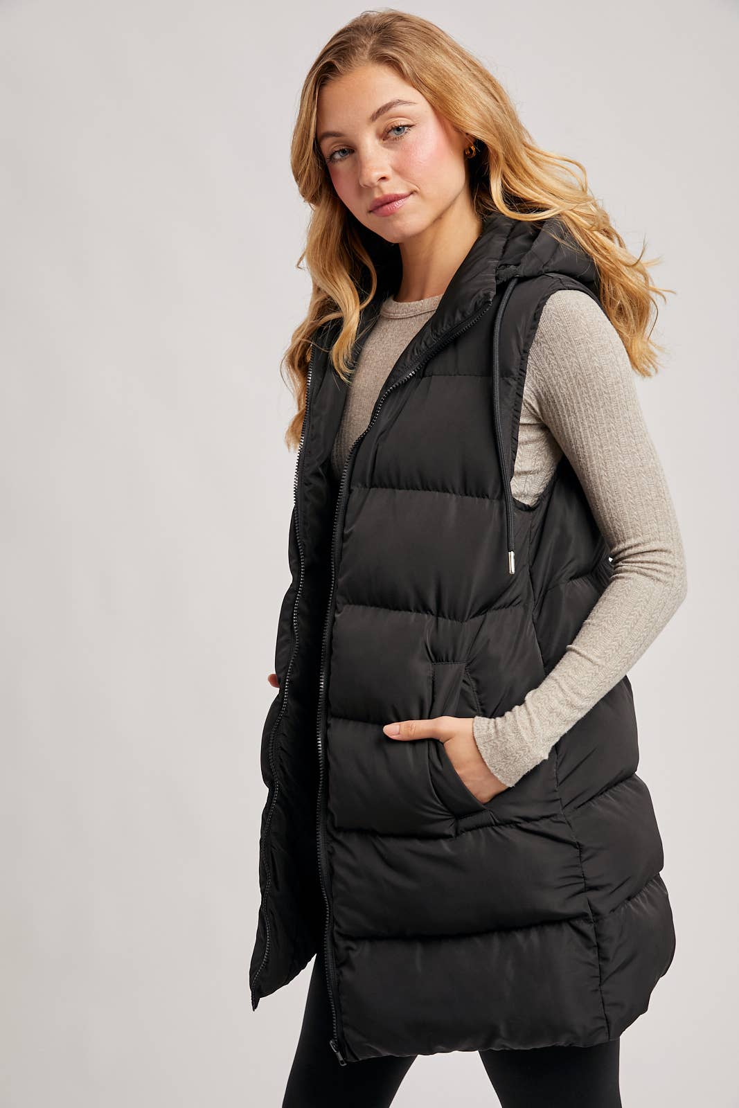 Longline Puffer Vest