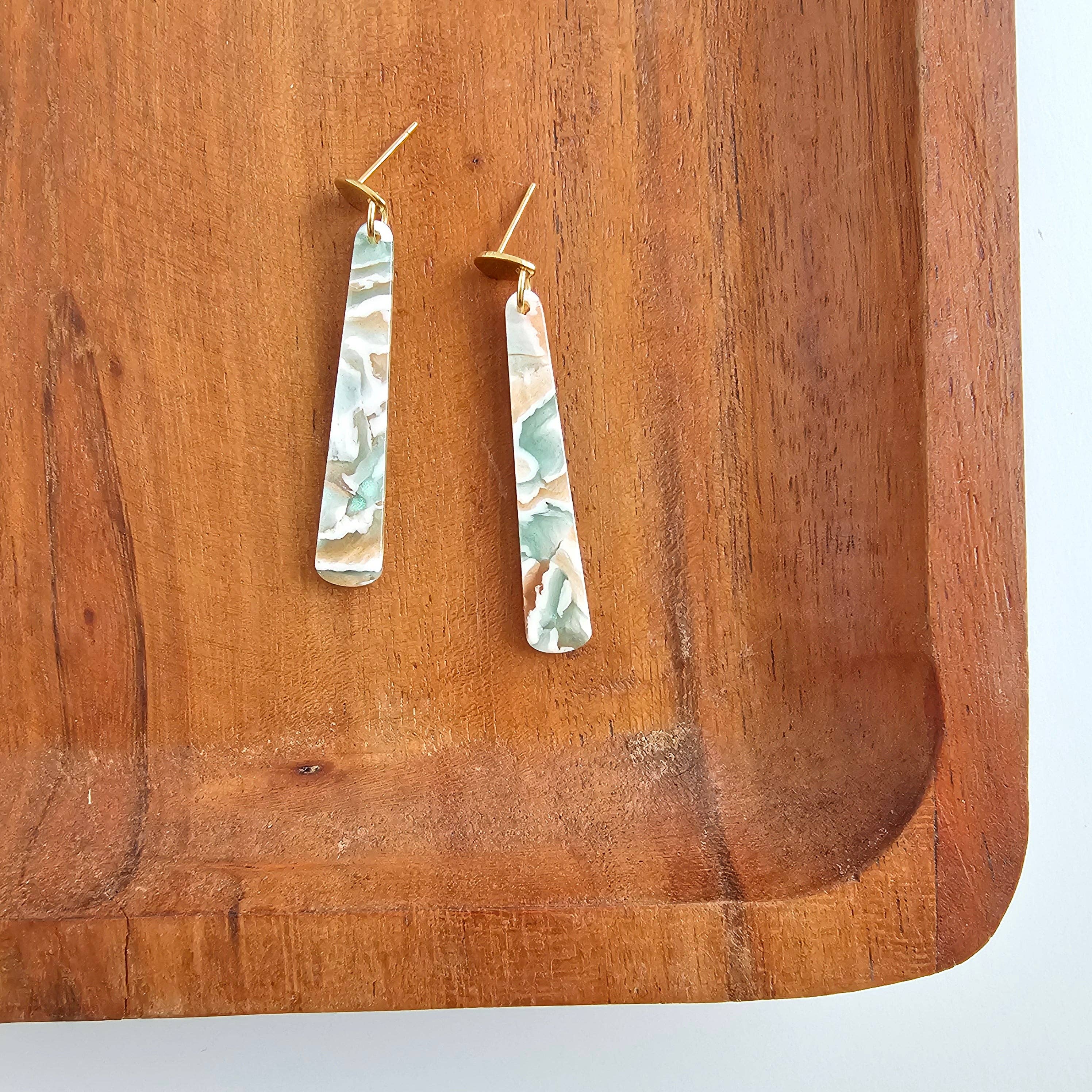 Blair Earrings - Creamsicle Mint // Spring Jewelry
