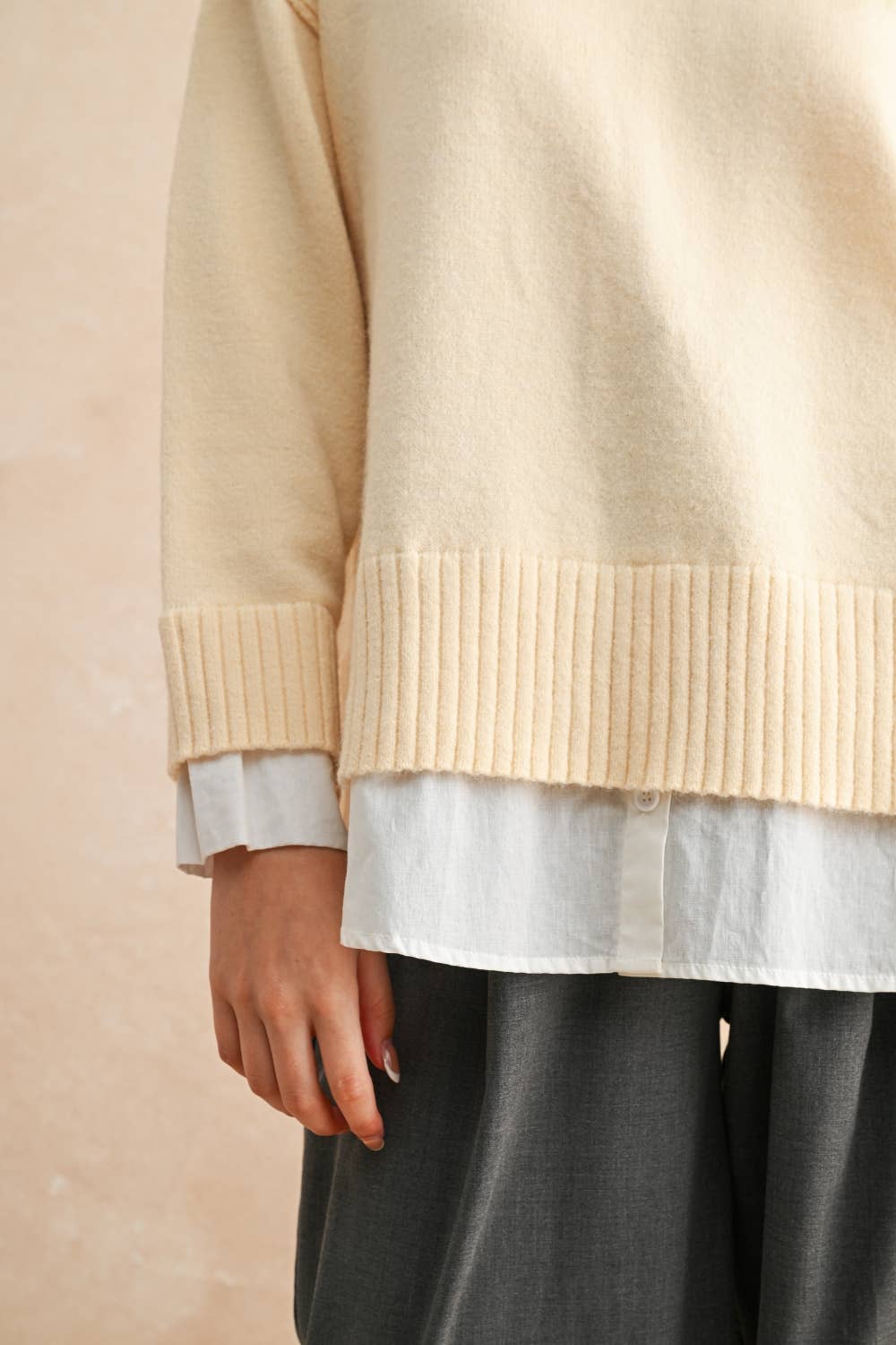 Combo Sweater Top