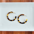 Camy Hoops - Tortoise // Jewelry, Earrings, Fall