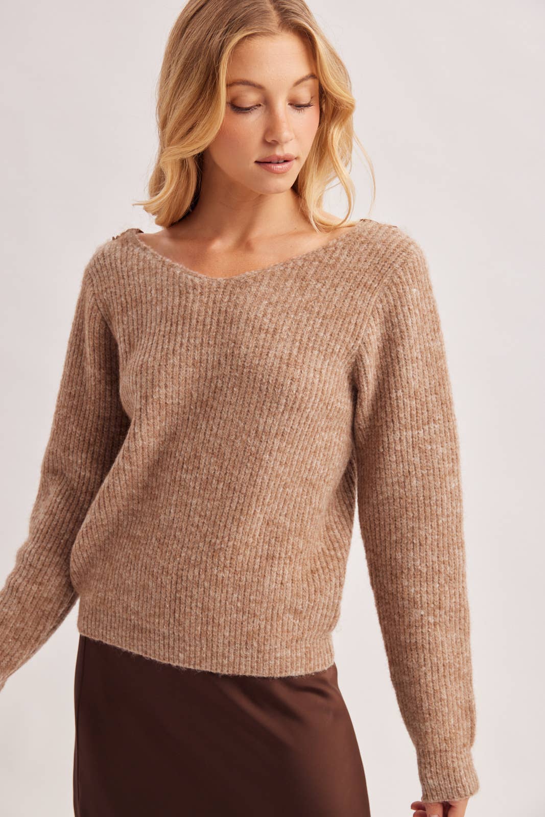 Back Lace Sweater
