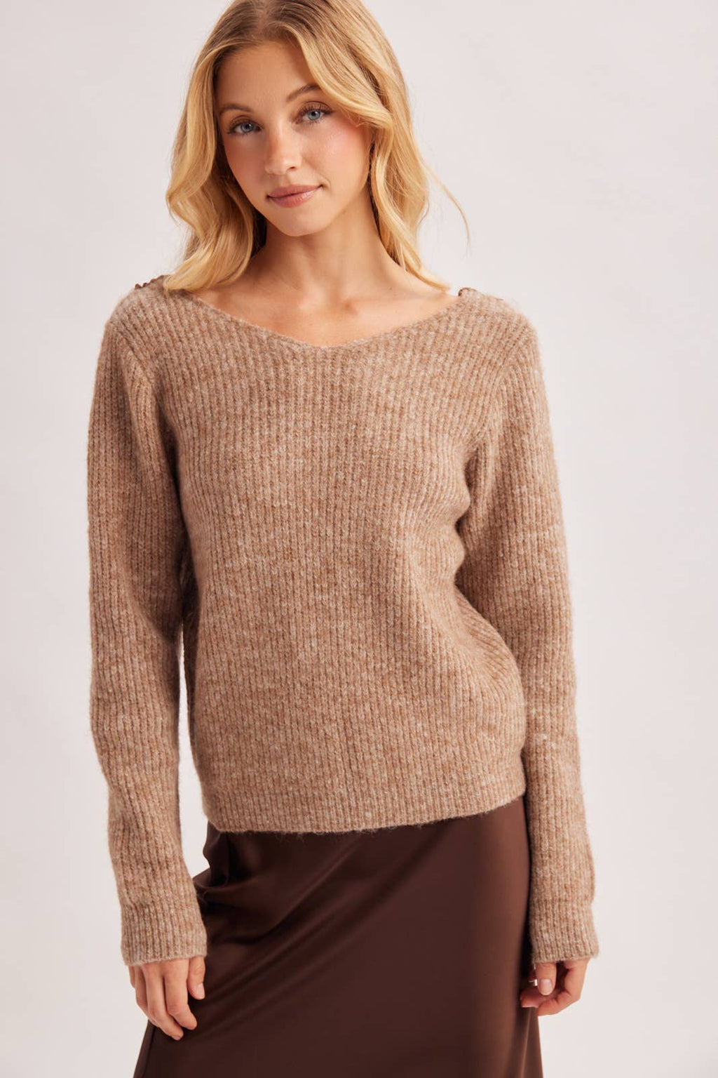 Back Lace Sweater