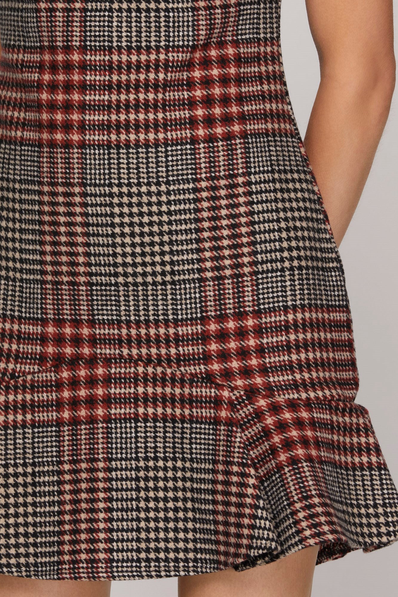 Sleeveless Plaid Dress