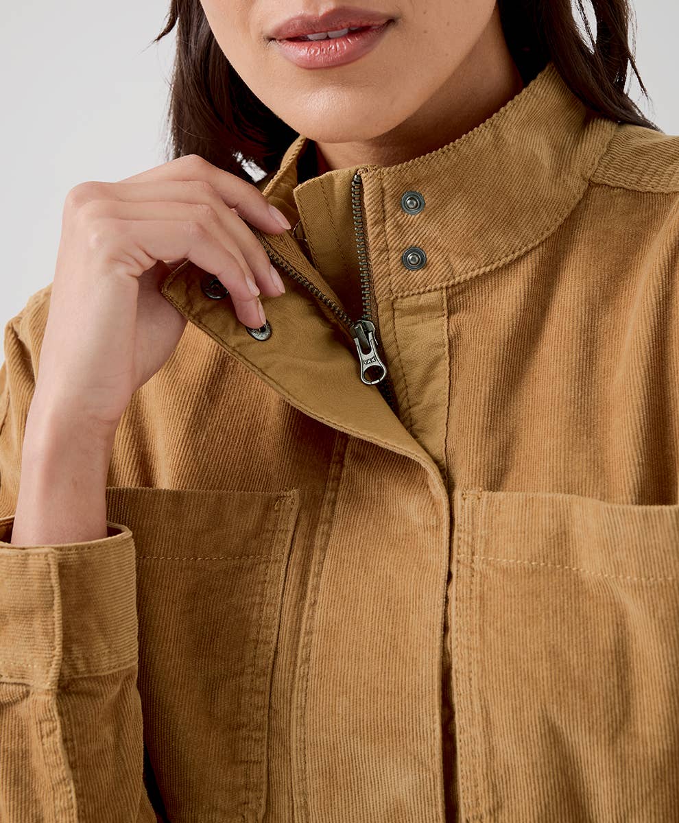 Women's Modern Corduroy Bomber Jacket