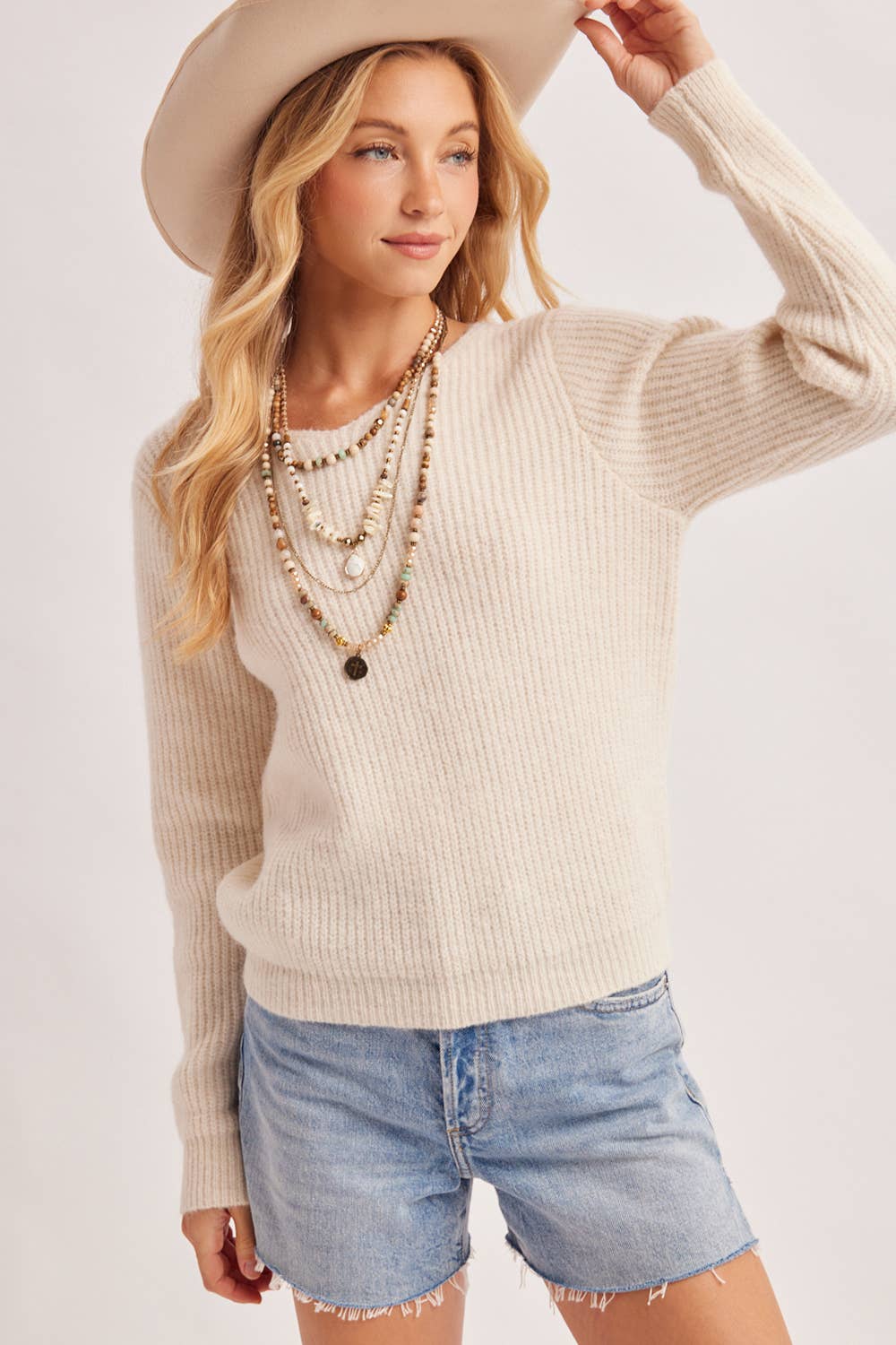 Back Lace Sweater