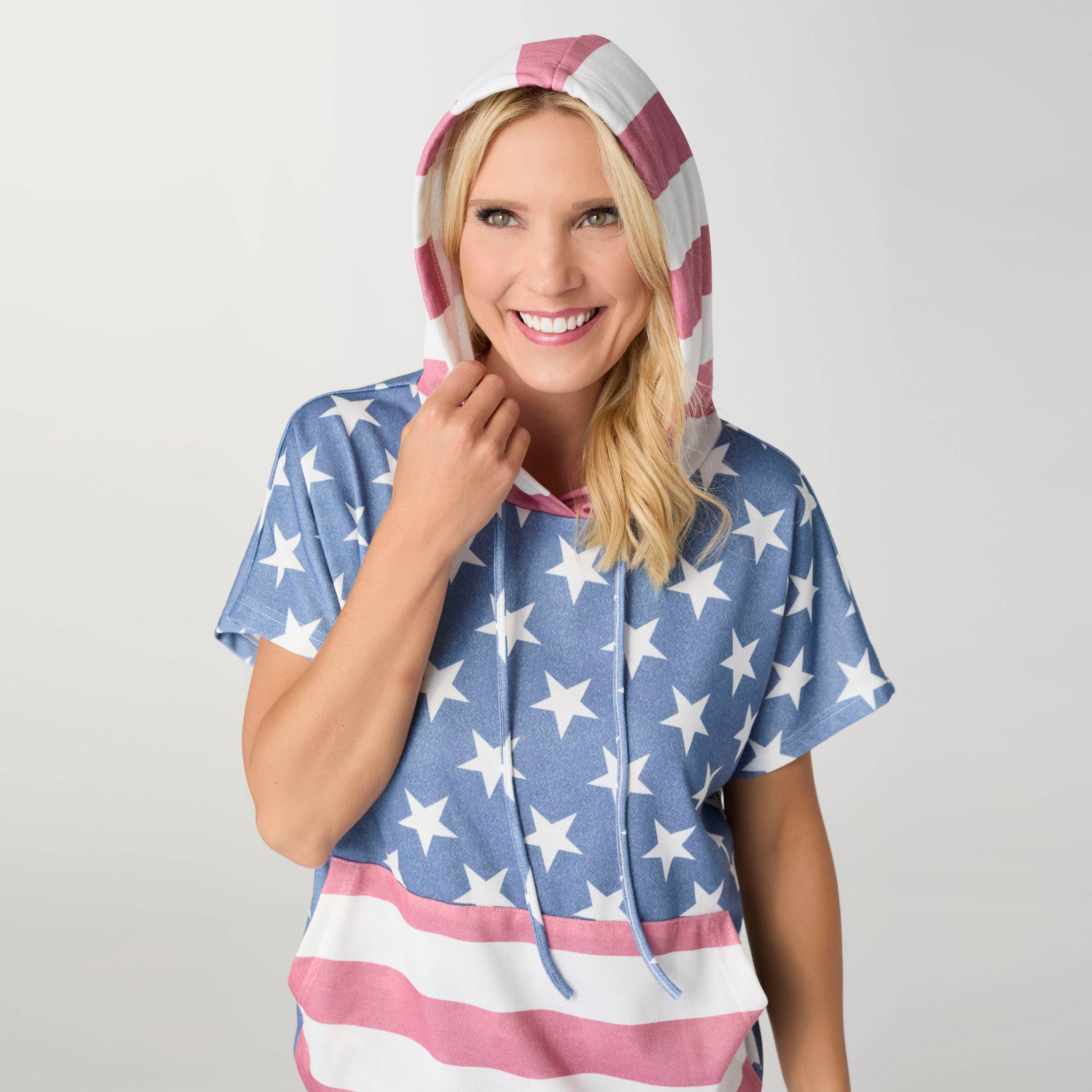 Independence Day Short Sleeve Hoodie