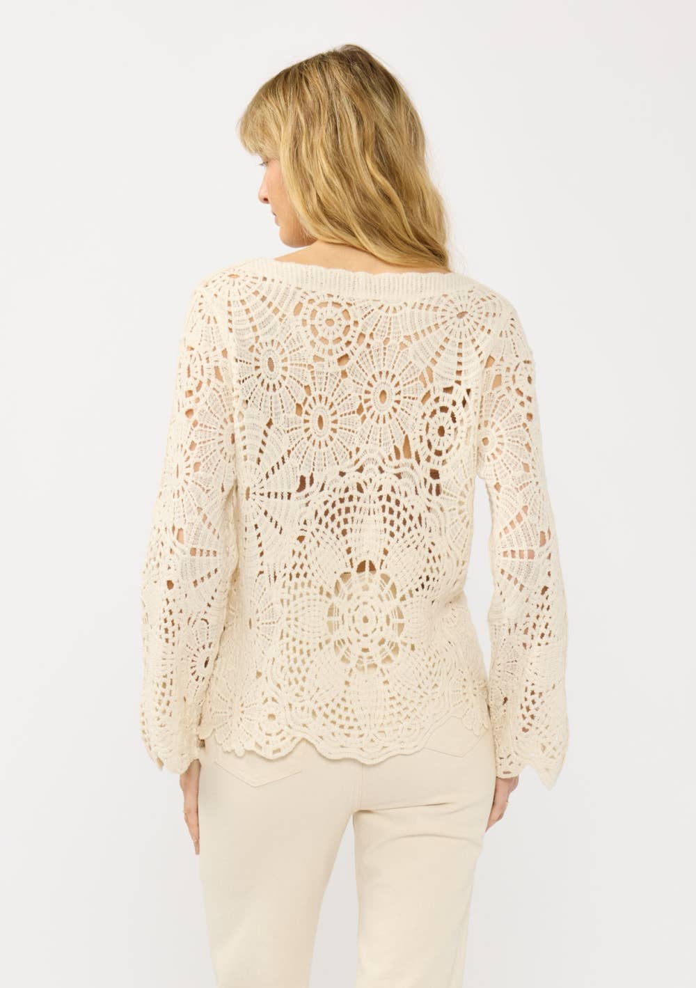 Floral Crochet Lace Cardigan