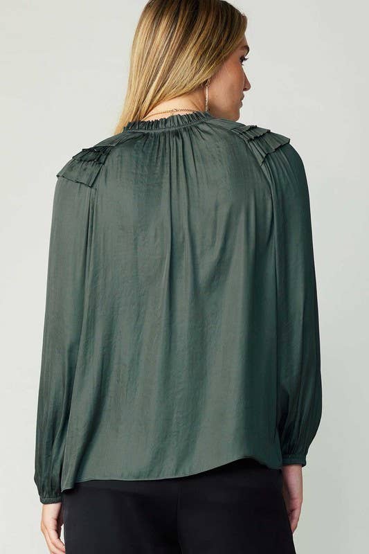 Shoulder Ruffled Detail Blouse