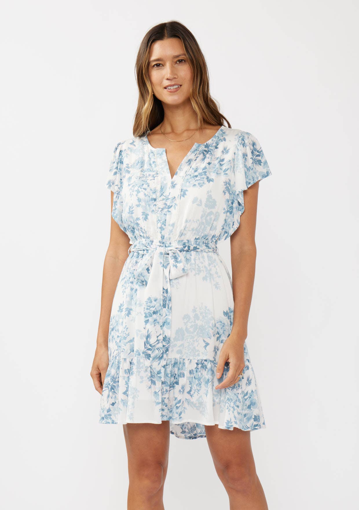 Sara Flutter Sleeve Dress
