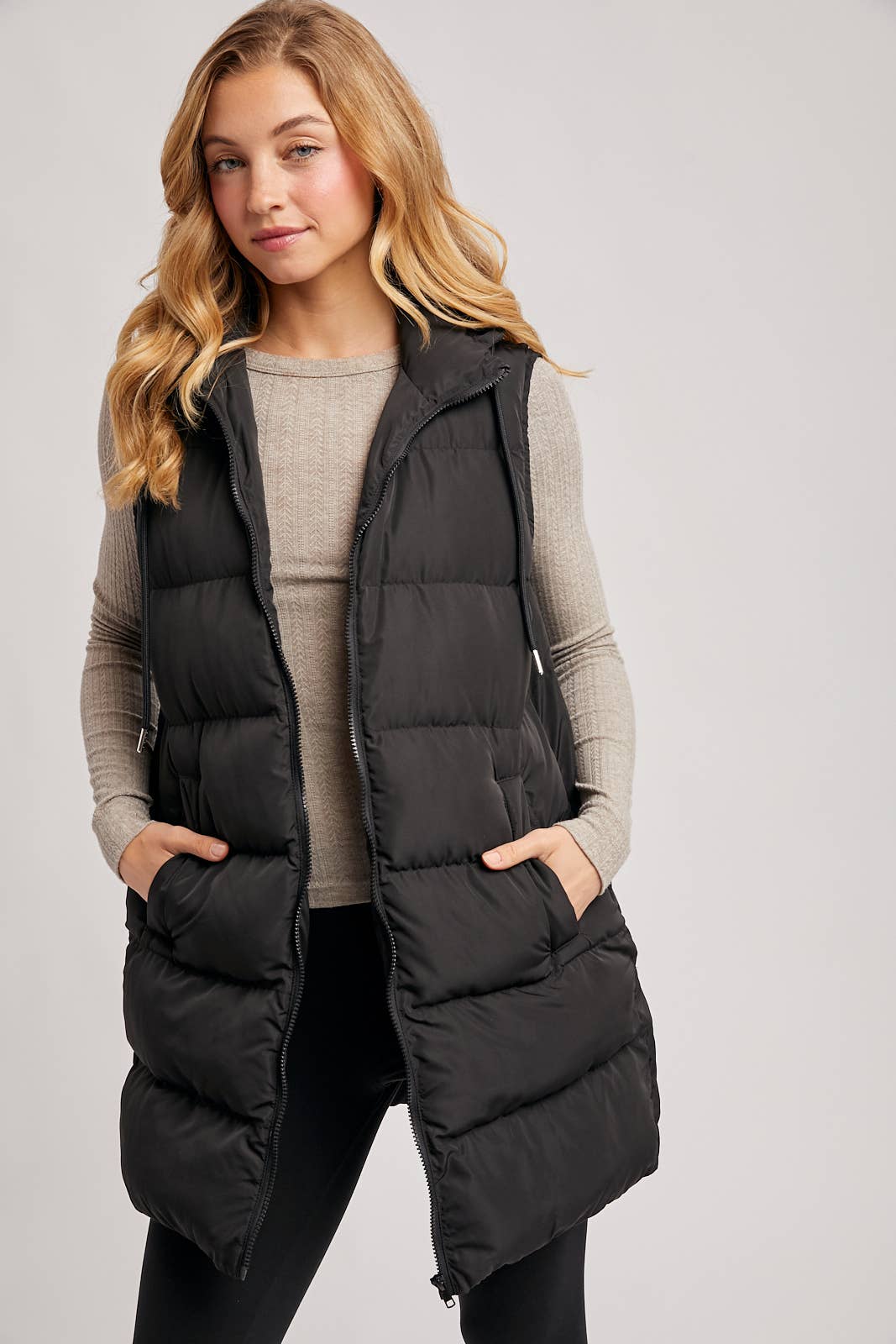 Longline Puffer Vest