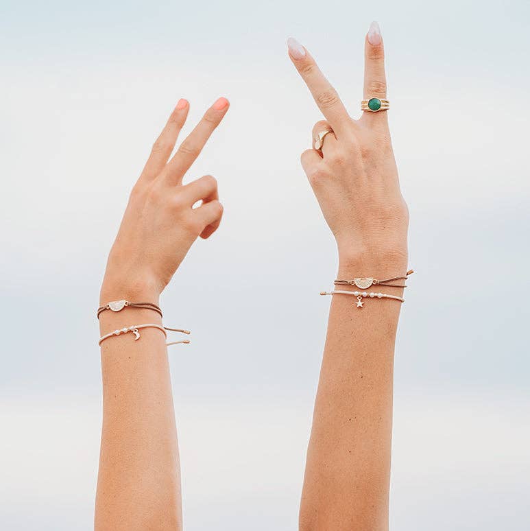 "Forever Friends" Neutral Sun Friendship Hair Tie Bracelets